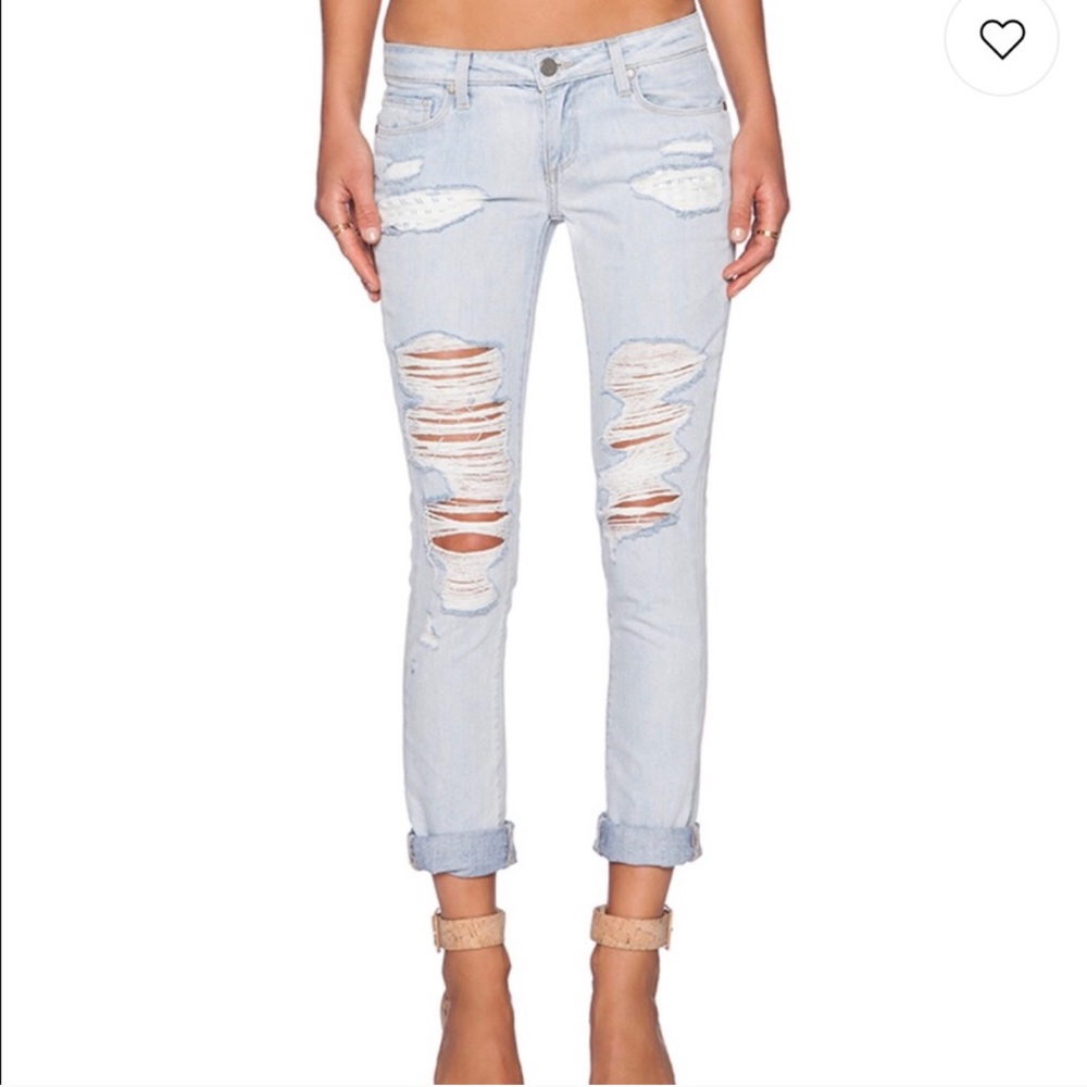 Paige destroyed skinny jeans size 26
